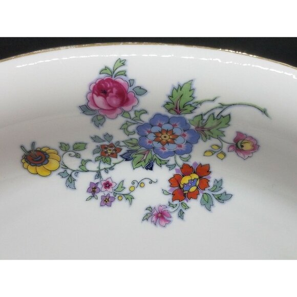 Bohemia Ceramic Works Floral Oval Vegetable Serving Dish Czechoslovakian 1945 - Picture 3 of 8